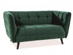 Signal Meble CASTELLO 2 VELVET SOFA Žalias BLUVEL 78 / WENGE