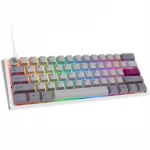 Ducky One 3 Mist Pilkas Mini klaviatūra žaidimams, RGB LED – MX–Mėlyna – US išdėstymas