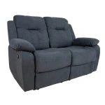 Dvivietė sofa reglaineris Home4You Dixon, tamsiai pilka