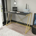 Kalune Design Darbo stalas Adelaide - Gold, Anthracite