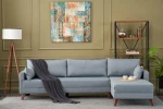 Kalune Design Kampinė sofa Bella Soft Köşe Koltuk Right - Mėlyna