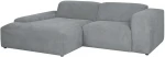 Corner sofa LEHTE left corner, pilkas