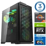 Intop Aqua Ryzen 5 7600X 32GB DDR5 1TB SSD M.2 NVME RTX3060 12GB WIN11Pro