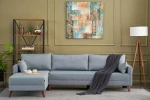 Kalune Design Kampinė sofa Bella Soft Köşe Koltuk Left - Mėlyna