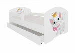 Vaikiška lova ADRK Furniture Pepe cat, 80x160 cm, įvairių spalvų
