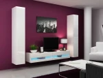 Cama Living room cabinet set VIGO NEW 4 baltas gloss