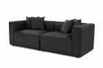 Sofa Mora XL 2 Seat, juoda