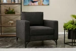 Hanah Home 1 vietos sofa Berlin - Anthracite, Juodas