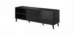 TV staliukas Cama Meble Abeto, 150x42x52 cm, juodas