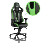 Žaidimų kėdė Noblechairs EPIC Sprout Edition PU-Leather Gaming Chair, Juoda-žalia