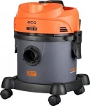 Dulkių siurblys ECG Wet and dry vacuum cleaner ECG VM 2120 HOBBY, 1200W, 12 L capacity, Pilkas/Oranžinis color