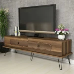 TV staliukas Kalune Design Televizoriaus stovas Ekol - Walnut