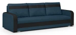 Trivietė sofa Condi, tamsiai mėlyna/juoda