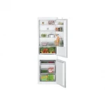 Bosch | Refrigerator | KIV86NSE0 Series 2 | Energy efficiency class E | Built-in | Combi | Height 177.2 cm | Fridge net capacity 183 L | Freezer net capacity 84 L | 35 dB | White