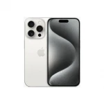 Apple | iPhone 15 Pro | White Titanium | 6.1 " | 2556 x 1179 pixels | Internal RAM 8 GB | 256 GB | Dual SIM | Main camera resolution 48+12+12 MP | Secondary camera resolution 12 MP | iOS | 17