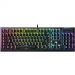 Razer | Mechanical Gaming Keyboard | BlackWidow V4 X | Mechanical Gaming Keyboard | Wired | Russian | Black | Green Mechanical Switches