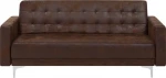 Beliani Sofa-lova, ruda eko oda ABERDEEN