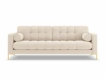 Sofa Cosmopolitan Design Bali 4S, šviesios smėlio/auksinės spalvos