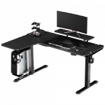 Stalas Ultradesk WINGER UDESK-WI-BKA Juodos spalvos +DOVANA Ultradesk XL kilimėlis pelei ir klaviatūrai