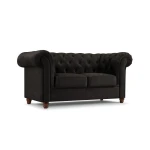 Dvivietė sofa Lapis, 170x90x80, tamsiai pilka