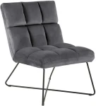 Resting chair ALBA dark pilkas