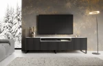 TV spintelė ADRK Furniture Noemi, juoda/balta