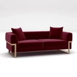 Dvivietė sofa Kalune Design Magenta, raudona