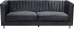 Beliani Velour juodas ARVIKA sofa