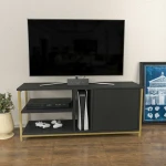 TV staliukas Kalune Design TV stalas Neola - Gold, Anthracite