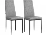 2-jų valgomojo kėdžių komplektas Loft24 Melly, pilkas