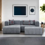 Kampinė sofa Beyza Mini Left - Grey