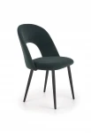 4-ių kėdžių komplektas Halmar K384, žalias/juodas