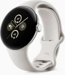 Išmanusis laikrodis Google Pixel Watch 2, Sidabrinės spalvos korpusas su kreminės spalvos dirželiu