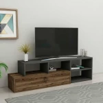 TV staliukas Kalune Design TV stalas Duru - Light Walnut, Anthracite