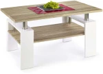 DIANA H MDF coffee table color: sonoma oak/baltas