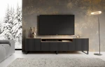 TV spintelė ADRK Furniture Noemi, juoda/ruda