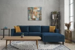 Kalune Design Kampinė sofa Kale Velvet Right - Oil Žalias