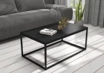 Kavos staliukas ADRK Furniture Narisa 100x60 cm, juodas