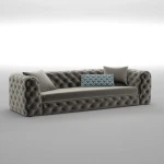 Trivietė sofa Kalune Design Zeus, pilka