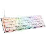 Ducky One 3 Classic Pure Baltas SF Klaviatūra žaidimams, RGB LED - MX-Silent-Raudona (US)