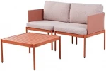 Lauko baldų komplektas Beliani Lumarko sodas Ruoškis dvigubas modulinis oranžinis TERRACINA!