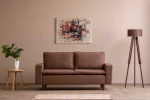 Hanah Home 2 vietų sofa Lungo - šviesiai rudas