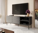TV staliukas Cama Meble Abeto, 150x42x60 cm, pilkas