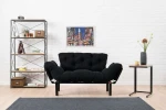 Kalune Design 2 vietų sofa-lova Nitta - Juodas