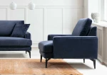 Fotelis Kalune Design Sparnuotoji kėdė Papira Armchair - Navy Mėlyna