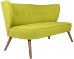 Kalune Design 2 vietų sofa Bienville - Peanut Žalias