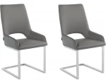 2-jų valgomojo kėdžių komplektas Loft24 Irma, pilkas