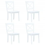 Valgomojo kėdės, 4 vnt., baltos