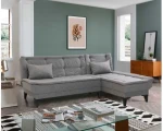 Hanah Home Kampinė sofa-lova Santo-S-Pilkas