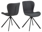 2-jų kėdžių komplektas Actona Batilda, juodas